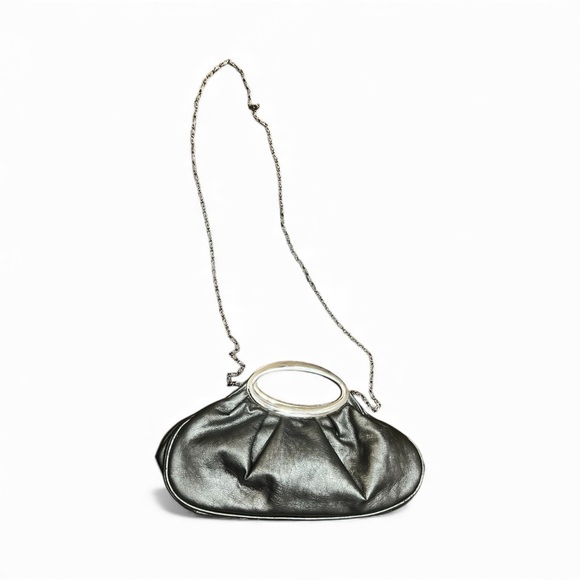 Chinese Laundry Metallic Silver Clutch - Picture 2 of 8